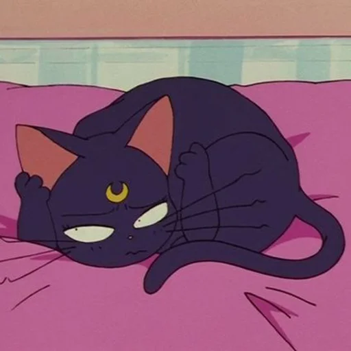 Эмодзи кошка Луна | сейлор мун