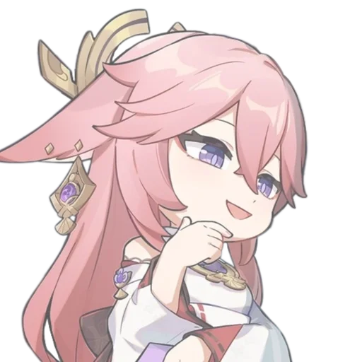 Эмодзи chibi miko