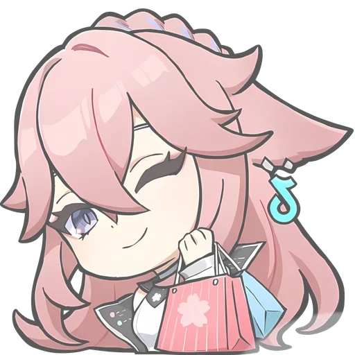 Эмодзи chibi miko