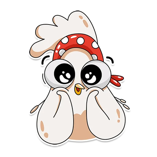 Эмодзи Chiken Valentina