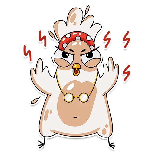 Эмодзи Chiken Valentina