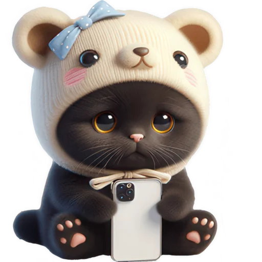 Эмодзи Мишка котик