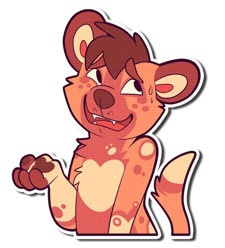 Эмодзи Cinnamon Wild Dog