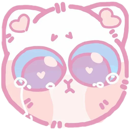 Эмодзи colored emotions kittens