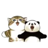 Эмодзи Панда и Нян