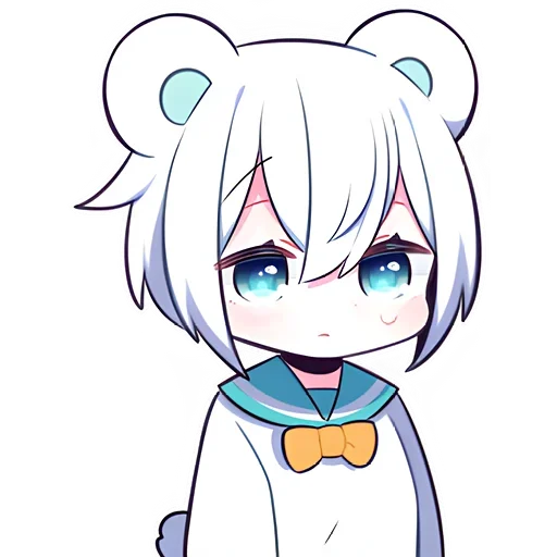 Эмодзи Полярная мишка-тян