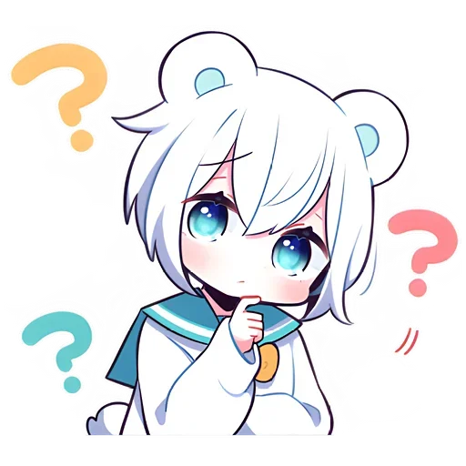 Эмодзи Полярная мишка-тян