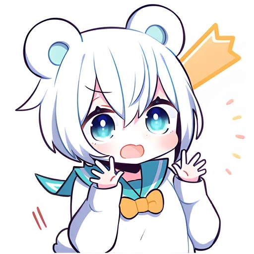 Эмодзи Полярная мишка-тян