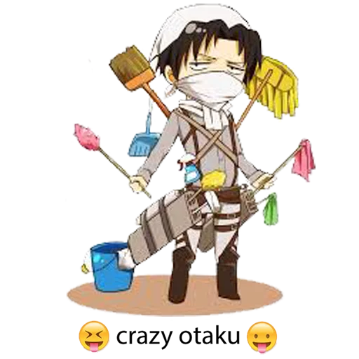 Эмодзи "attack on titan"😝crazy otaku😛