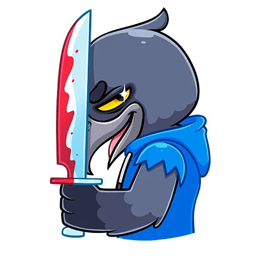 Эмодзи Ворон Кру