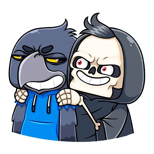 Эмодзи Ворон Кру