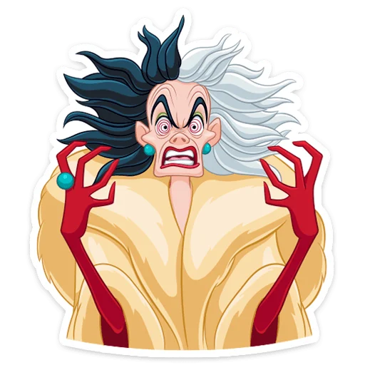 Эмодзи Круэлла де Виль