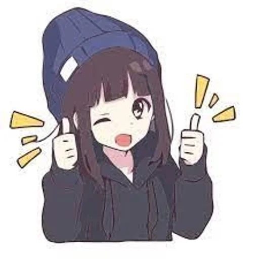 Эмодзи аниме стики