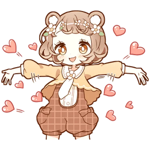 Эмодзи Милая тян