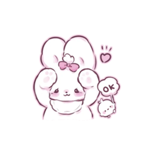 Эмодзи cute bunny