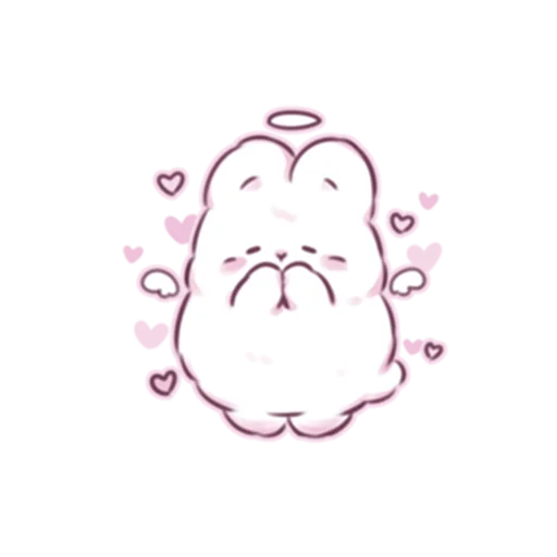 Эмодзи cute bunny