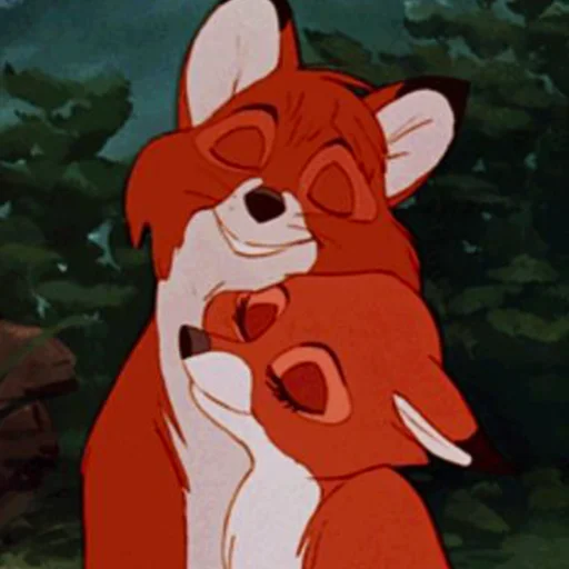 Эмодзи cute foxes