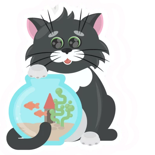 Эмодзи Dark Cat