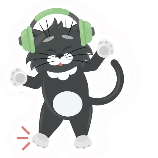 Эмодзи Dark Cat