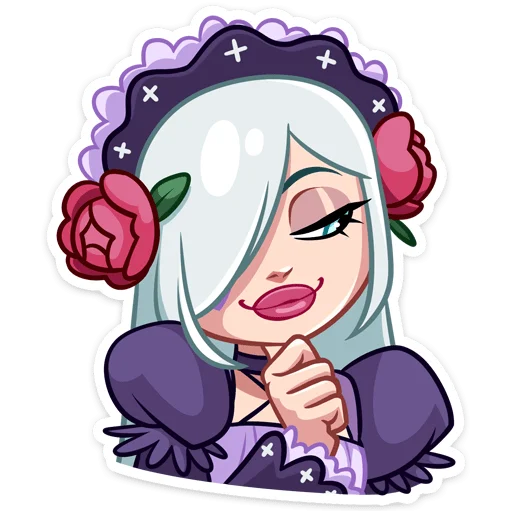 Эмодзи Темная Леди