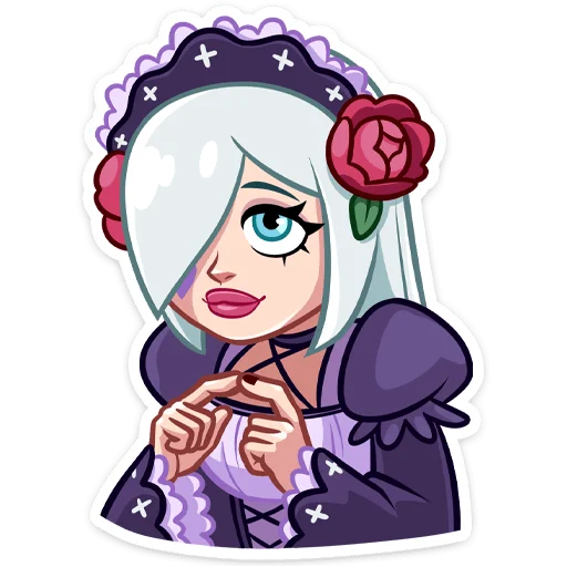 Эмодзи Темная Леди