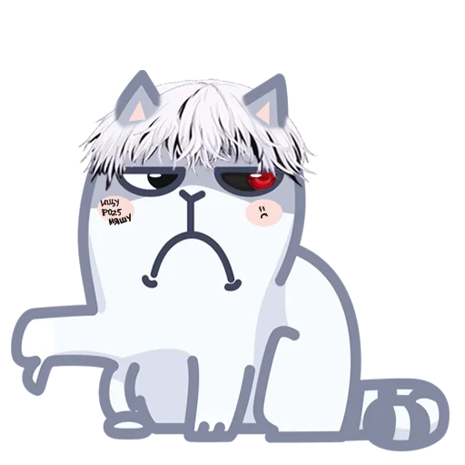 Эмодзи DEAD INSIDE PERSIK (GREY ED)