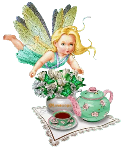 Эмодзи Tea Time for girls and boyd
