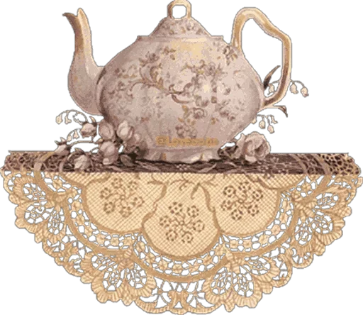 Эмодзи Tea Time for girls and boyd