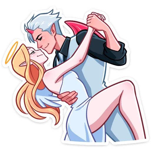 Эмодзи Демон и Ангелица