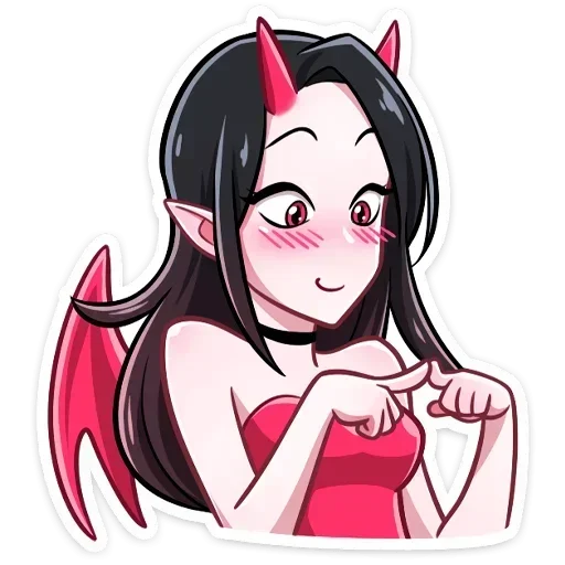 Эмодзи Дьяволица без надписей