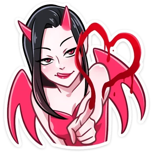 Эмодзи Дьяволица без надписей