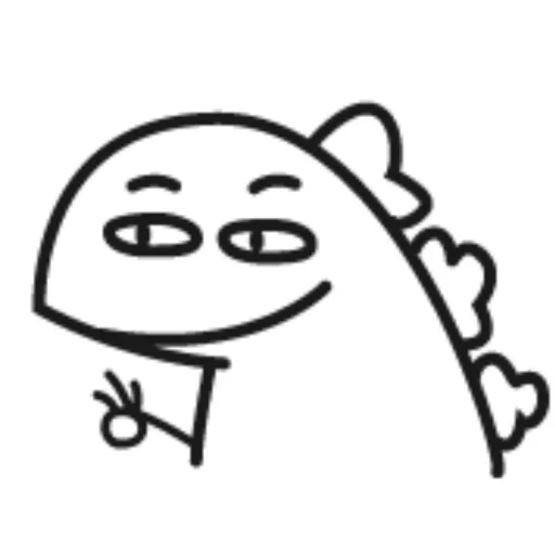 Эмодзи 小恐龙高清版