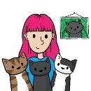 Эмодзи doodlecats