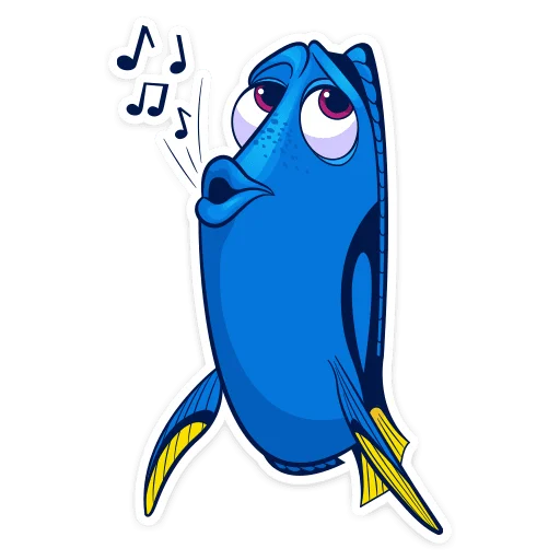 Эмодзи Рыбка Дори