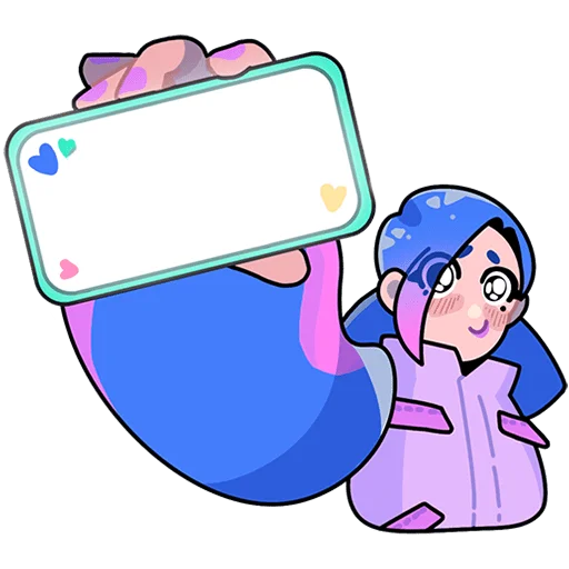 Эмодзи Мия из Другого Дела Без текста