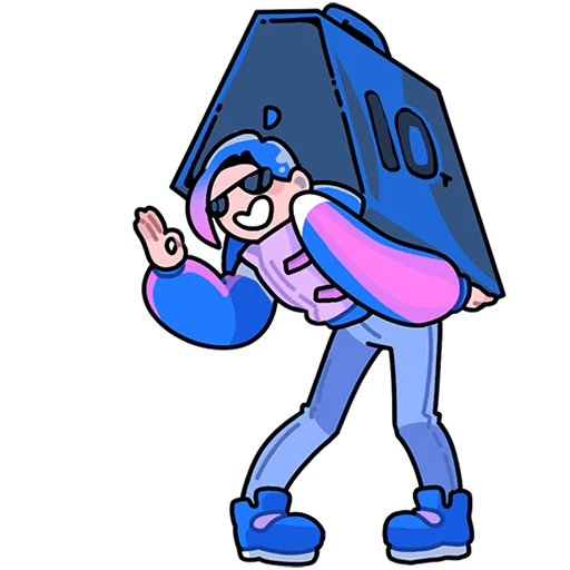 Эмодзи Мия из Другого Дела Без текста