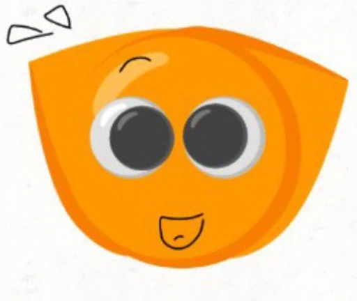 Эмодзи кот оранжевый