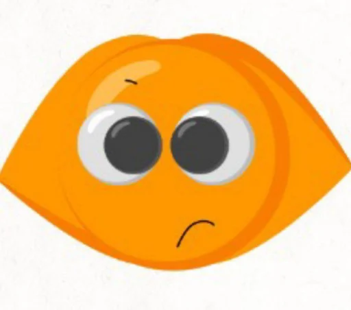 Эмодзи кот оранжевый