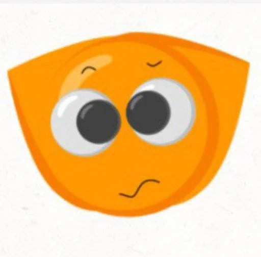 Эмодзи кот оранжевый