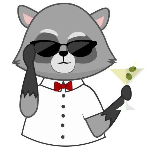 Эмодзи Енот Матвей