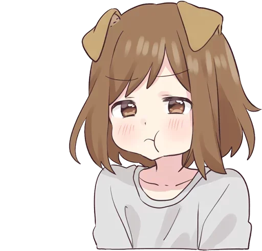 Эмодзи dog girl