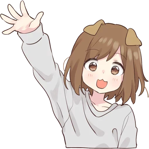 Эмодзи dog girl