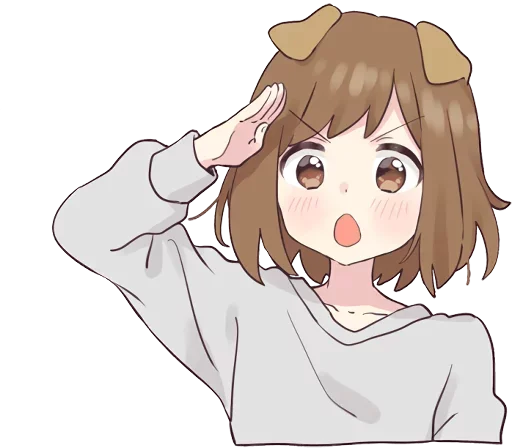 Эмодзи dog girl