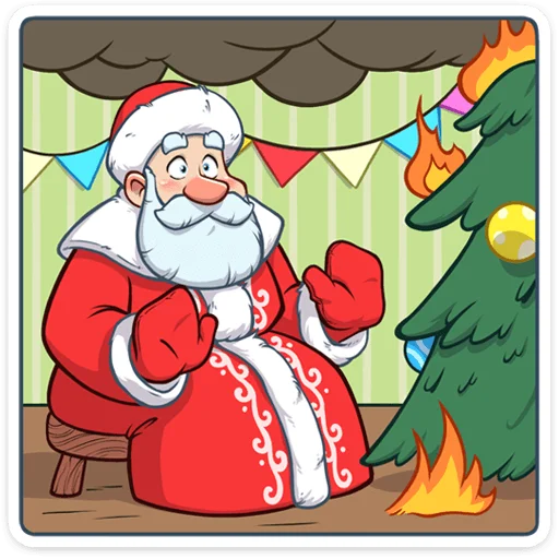 Эмодзи Дедушка Мороз