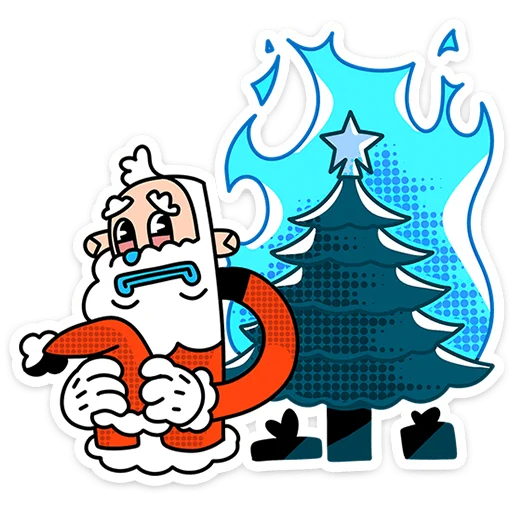 Эмодзи Дед Отмороз