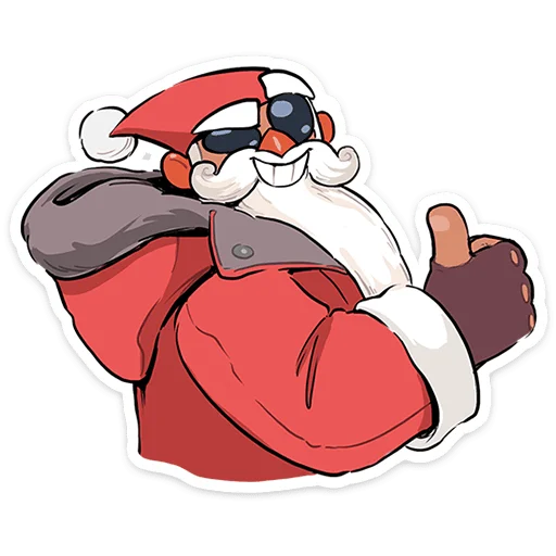 Эмодзи Дед Мороз и Снегурочка