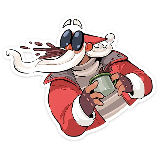 Эмодзи Дед Мороз и Снегурочка