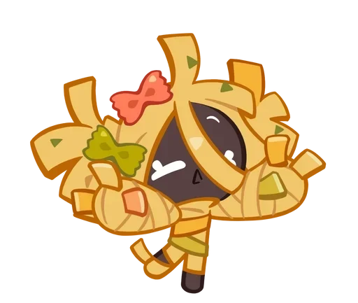 Эмодзи Fettuccine Cookie