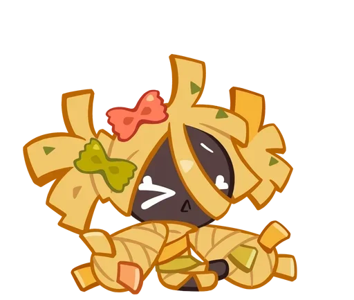 Эмодзи Fettuccine Cookie