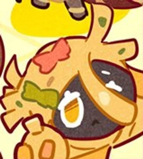 Эмодзи Fettuccine Cookie